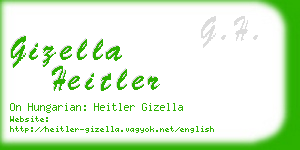 gizella heitler business card